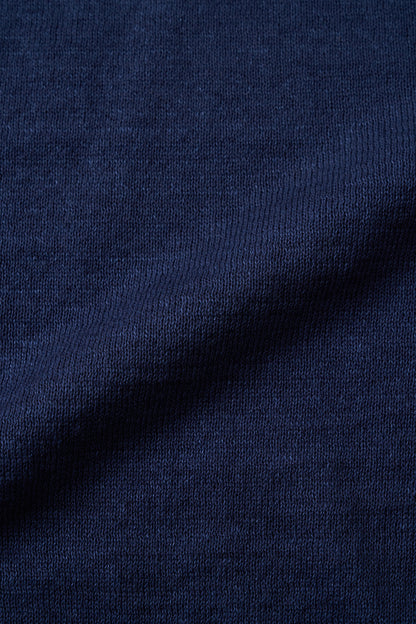 NOTHNG WRITTEN ROLA LINEN SLEEVELESS - NAVY