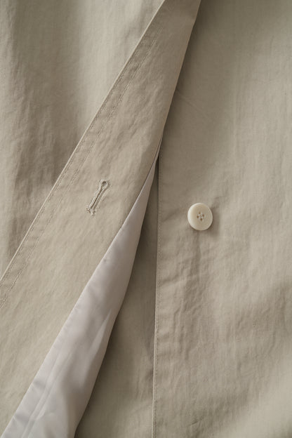 NORTHING WRITTEN CLASSIC OVERSIZED BALMACAAN COAT - BEIGE