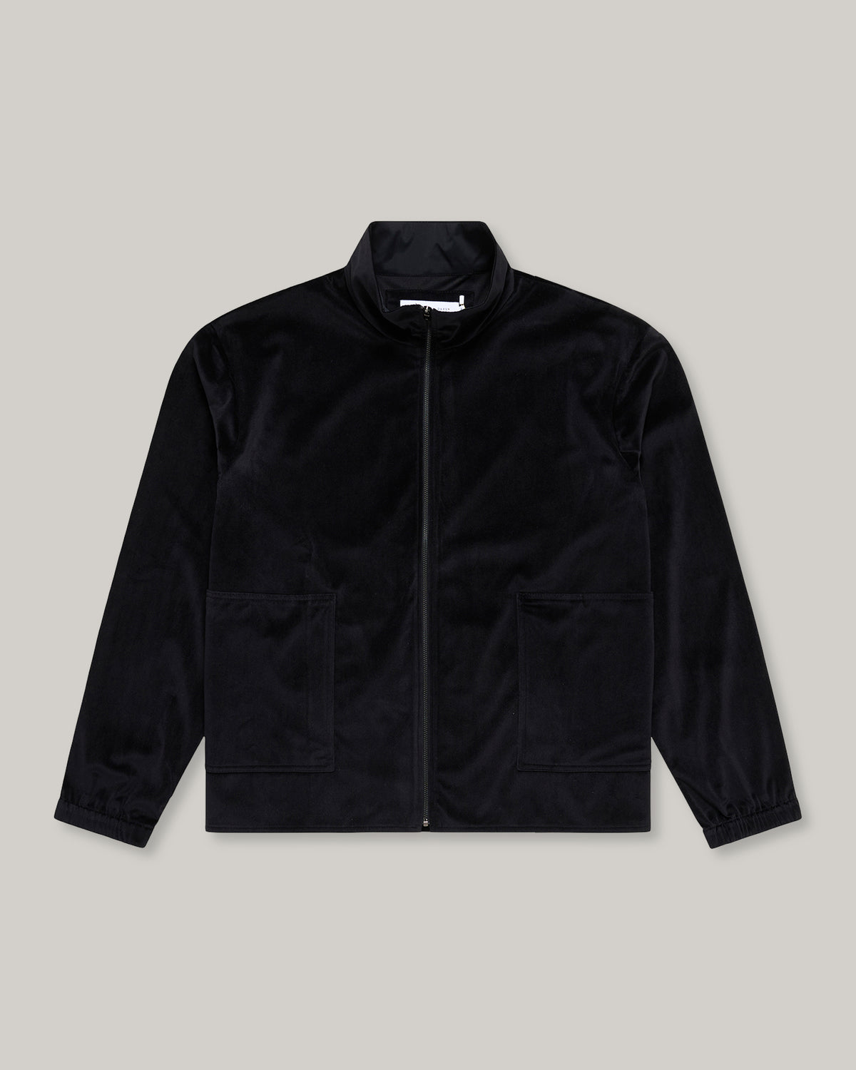 WORKS AND DAYS - CORDUROY TRAINING ZIP JACKET - BLACK