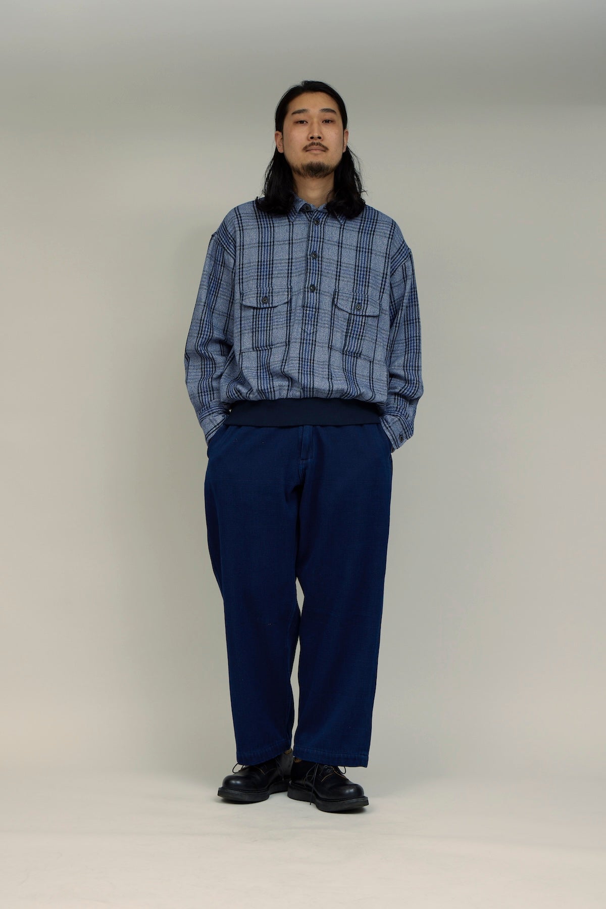 NIGEL CABOURN X OMTC WIDE LEG PANT - DENIM