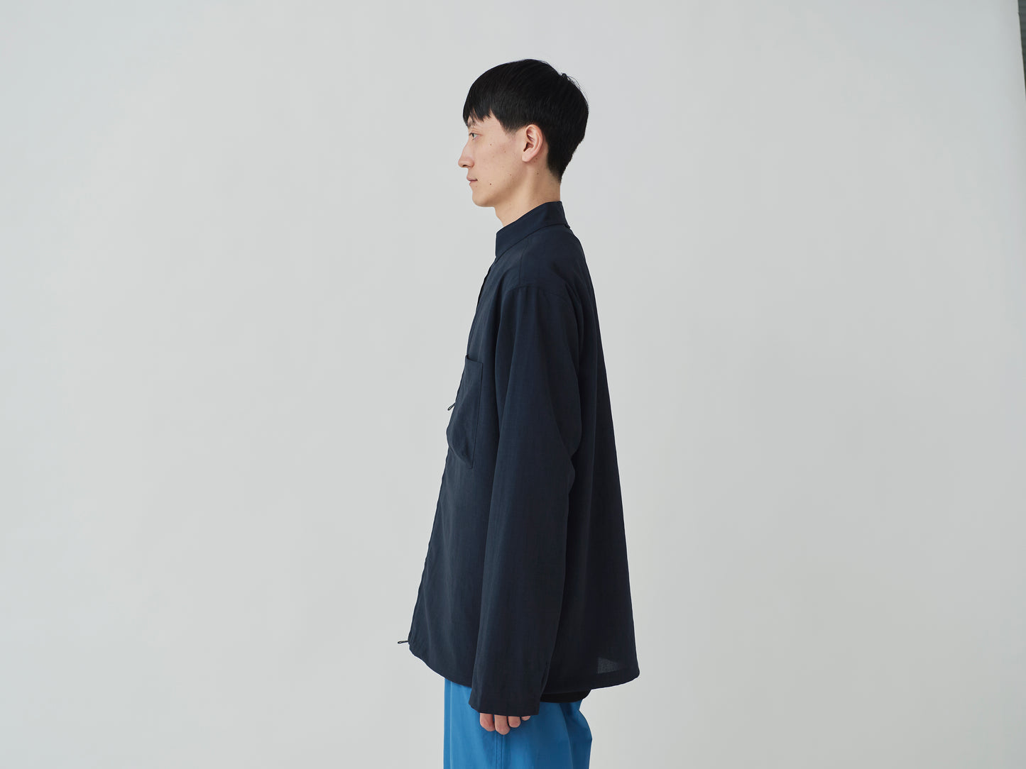 SNOW PEAK PE LIGHT POPLIN JACKET - NAVY