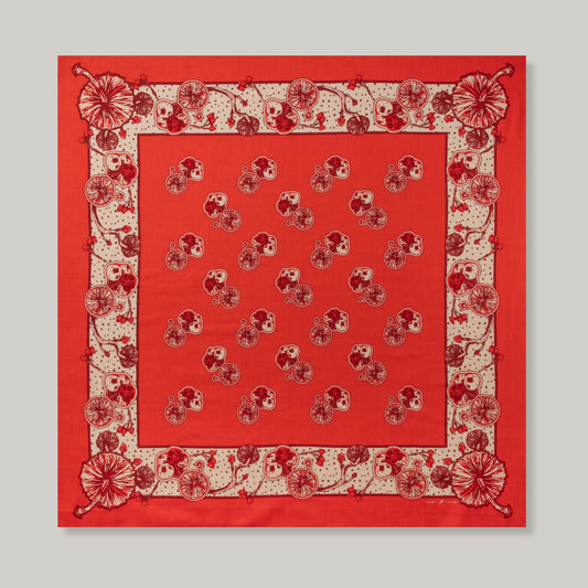 ONE EAR BRAND "SINCERITY" BANDANA - TOMATO SOUP