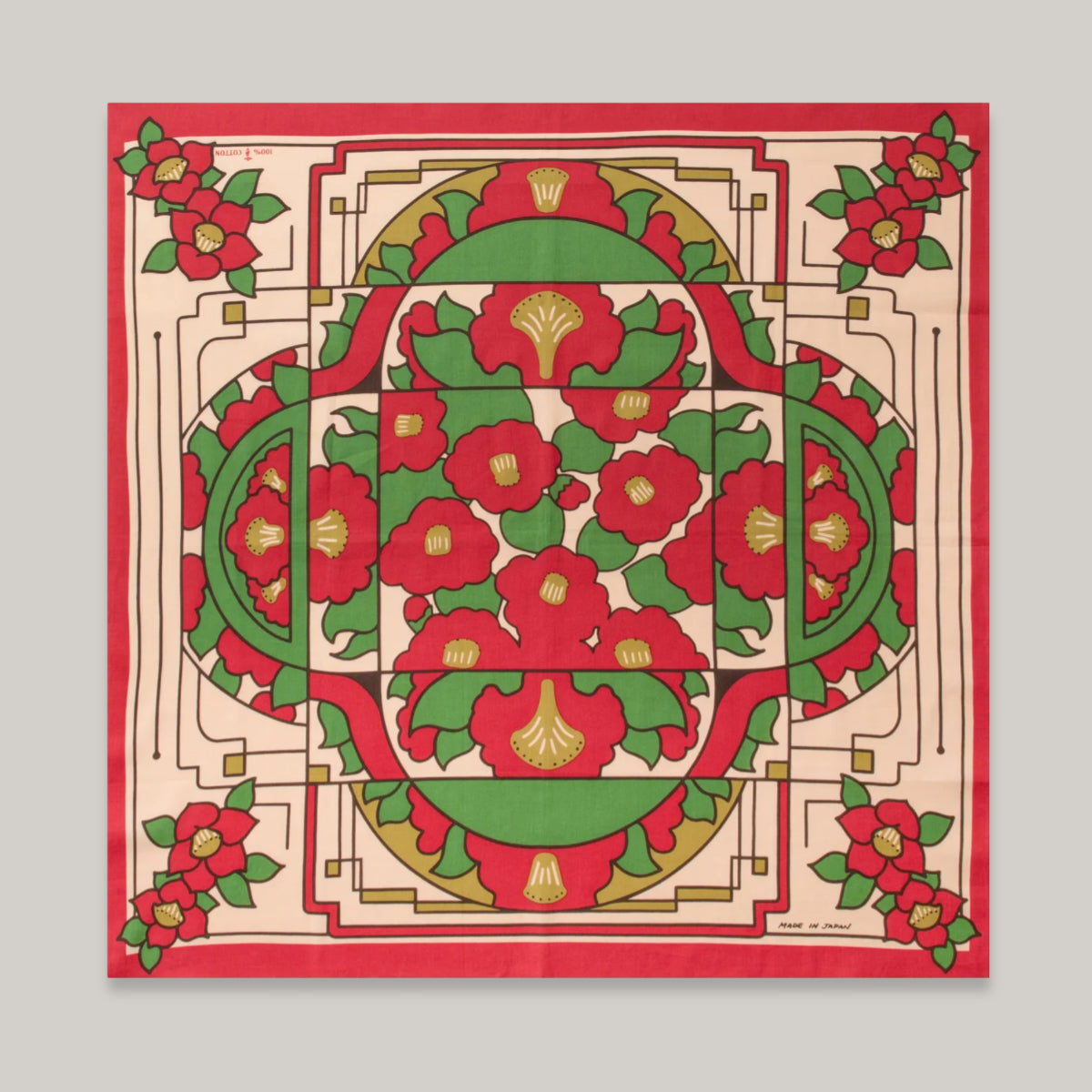 ONE EAR BRAND SHOWA TSUBAKI BANDANA - NATSUKASHI