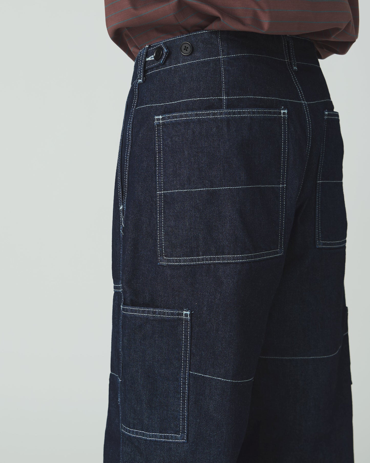 SNOW PEAK TAKIBI DENIM PANTS - INDIGO