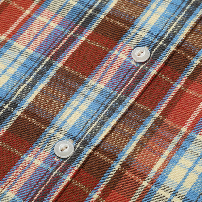 STEVENSON OVERALL CO. UNION SPEC SHIRT - FADED RED MIX