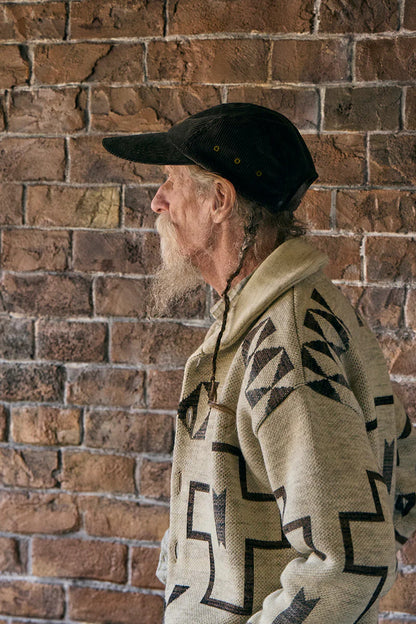 NIGEL CABOURN MAINLINE LOW CAP - 8W CORDUROY - CHARCOAL GREY