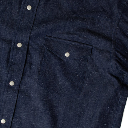 FITS LIKE A HUG WESTERN SHIRT - NEP DENIM