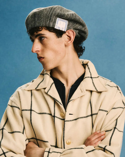 H. W. DOG & CO. CHAMBRAY BERET - BROWN