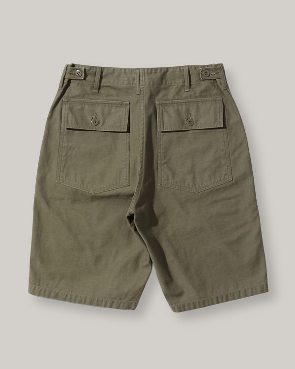 BUZZ RICKSON TYPE 1 SHORTS - OLIVE GREEN SATEEN