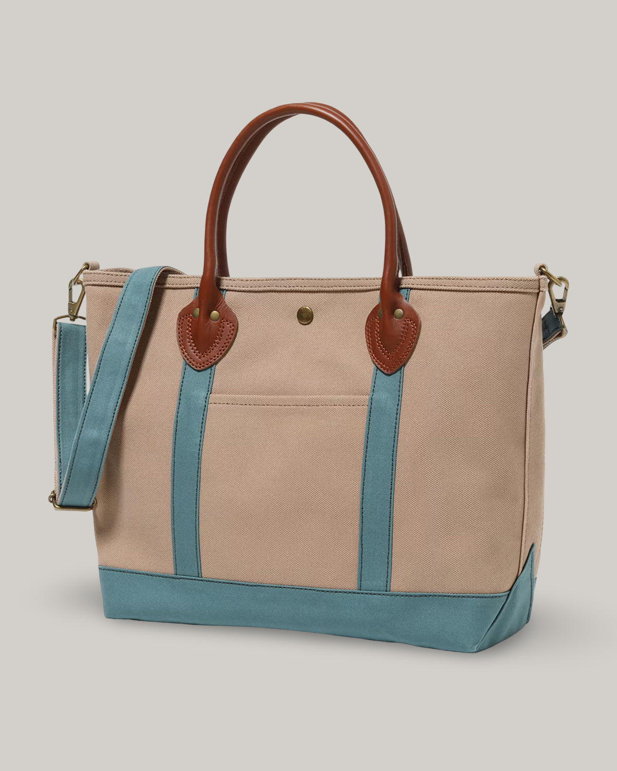 SUN SURF CANVAS TOTE BAG - BROWN