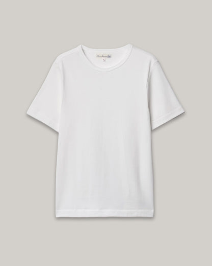 MERZ B SCHWANEN 2M15C CROPPED FIT T-SHIRT - WHITE