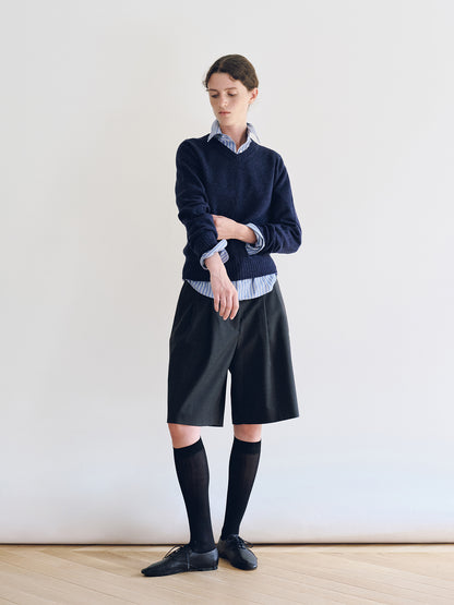 NOTHING WRITTEN METIS COTTON SHIRT - BLUE STRIPE