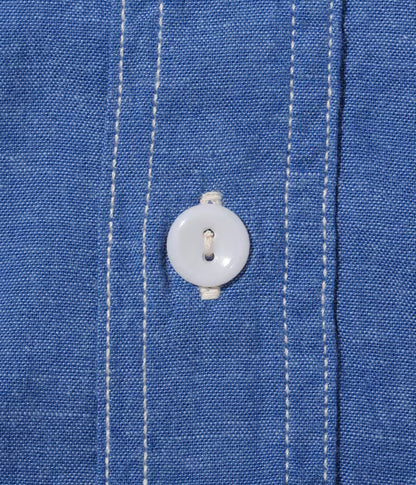 SUGAR CANE VAT DYE CHAMBRAY WORK SHIRT - INDIGO