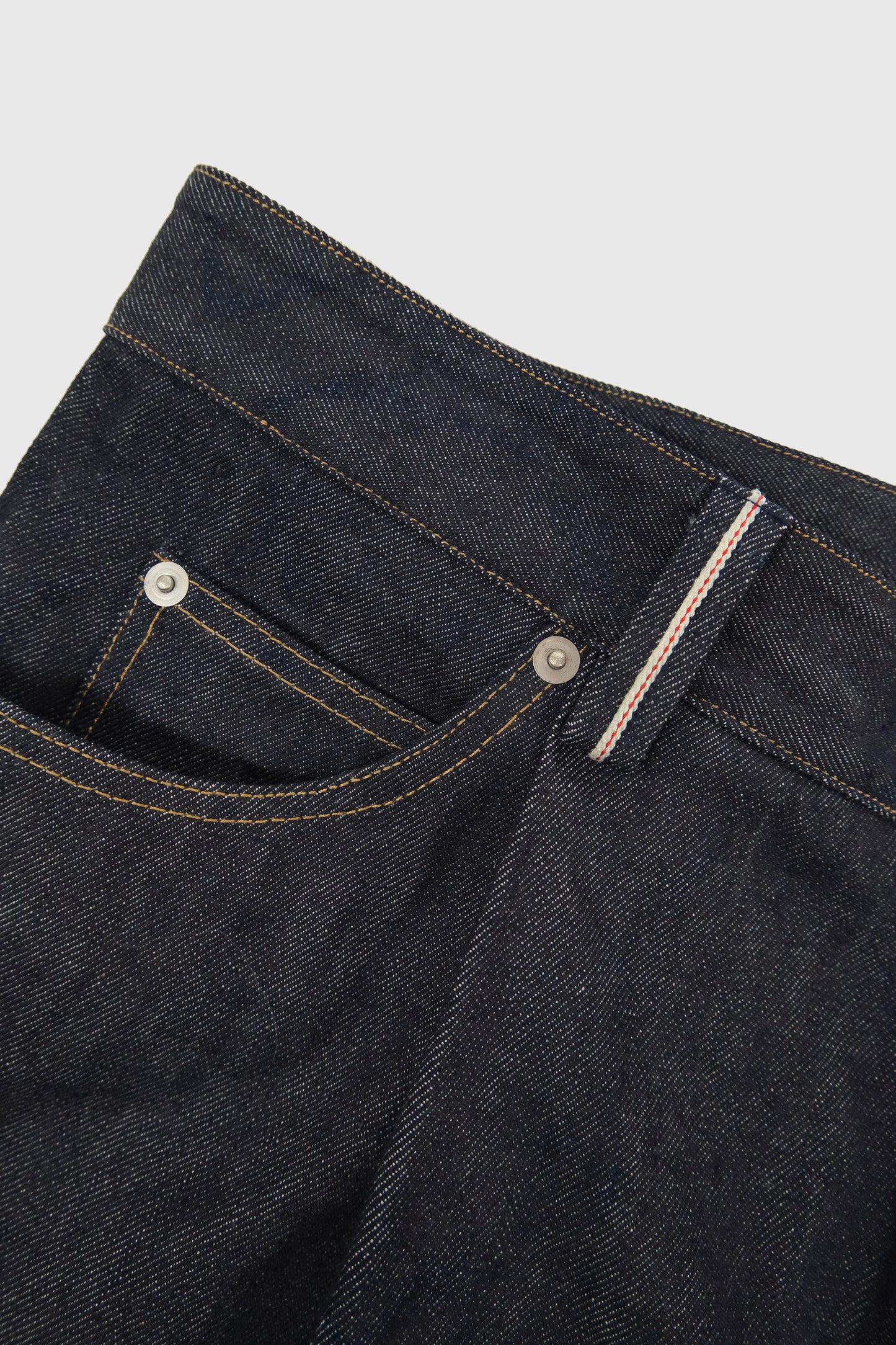 WORK WORKS MENS WIDE LEG TAPERED TROUSER - INDIGO DENIM