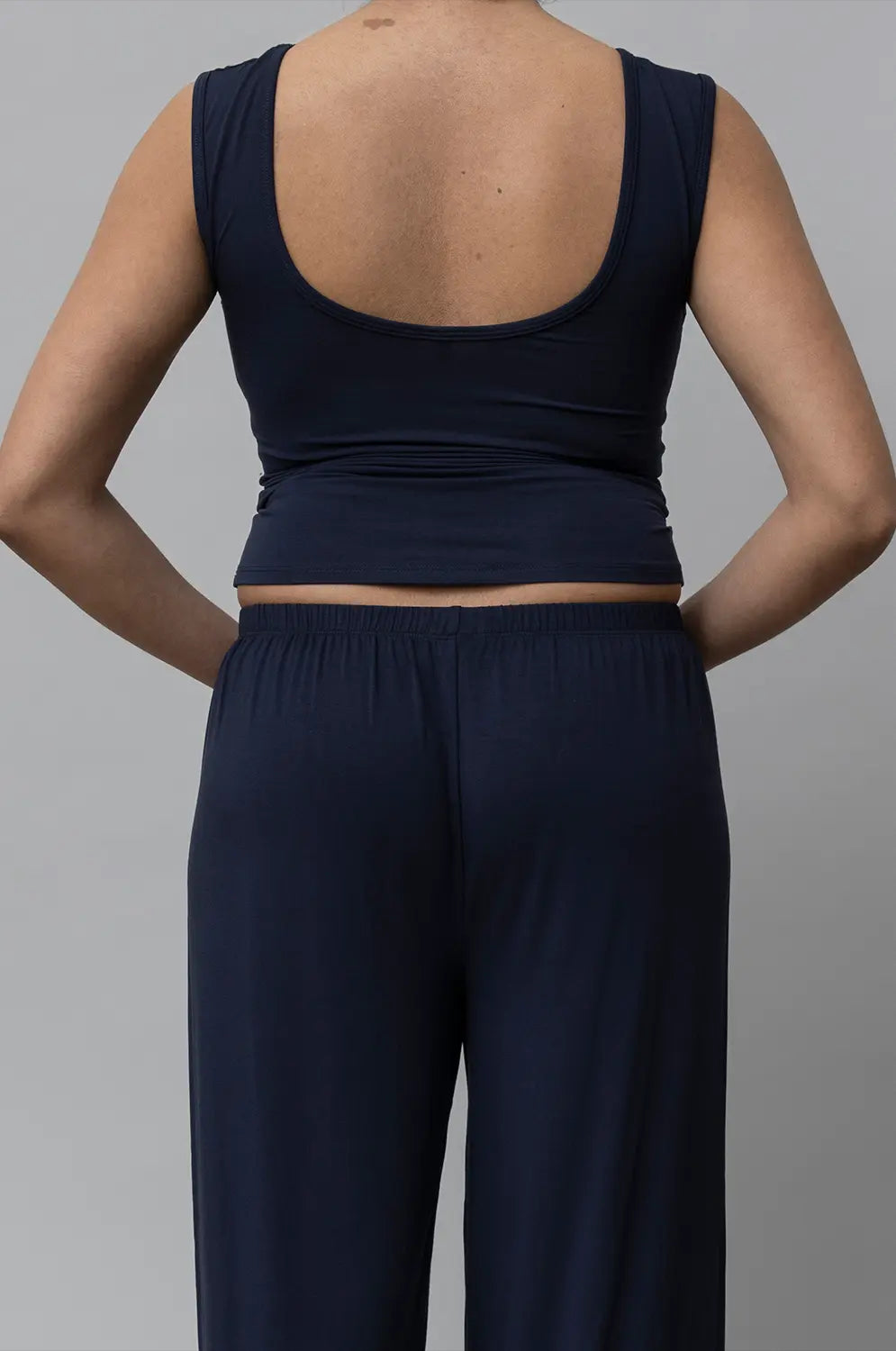 KYE INTIMATES RECLINE BATEAU SLEEVELESS - NAVY