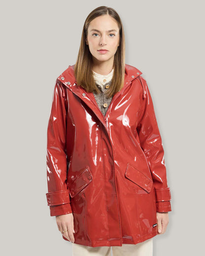 ARMOR LUX LADIES SHINY RAIN JACKET - PASSATA