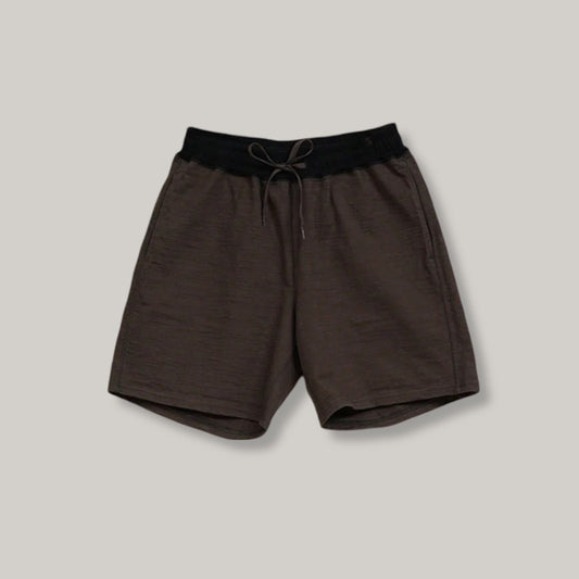 NIGEL CABOURN MAINLINE UTILITY SWEAT SHORT - CHARCOAL GREY