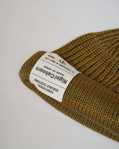 NIGEL CABOURN BEANIE COTTON - GREEN