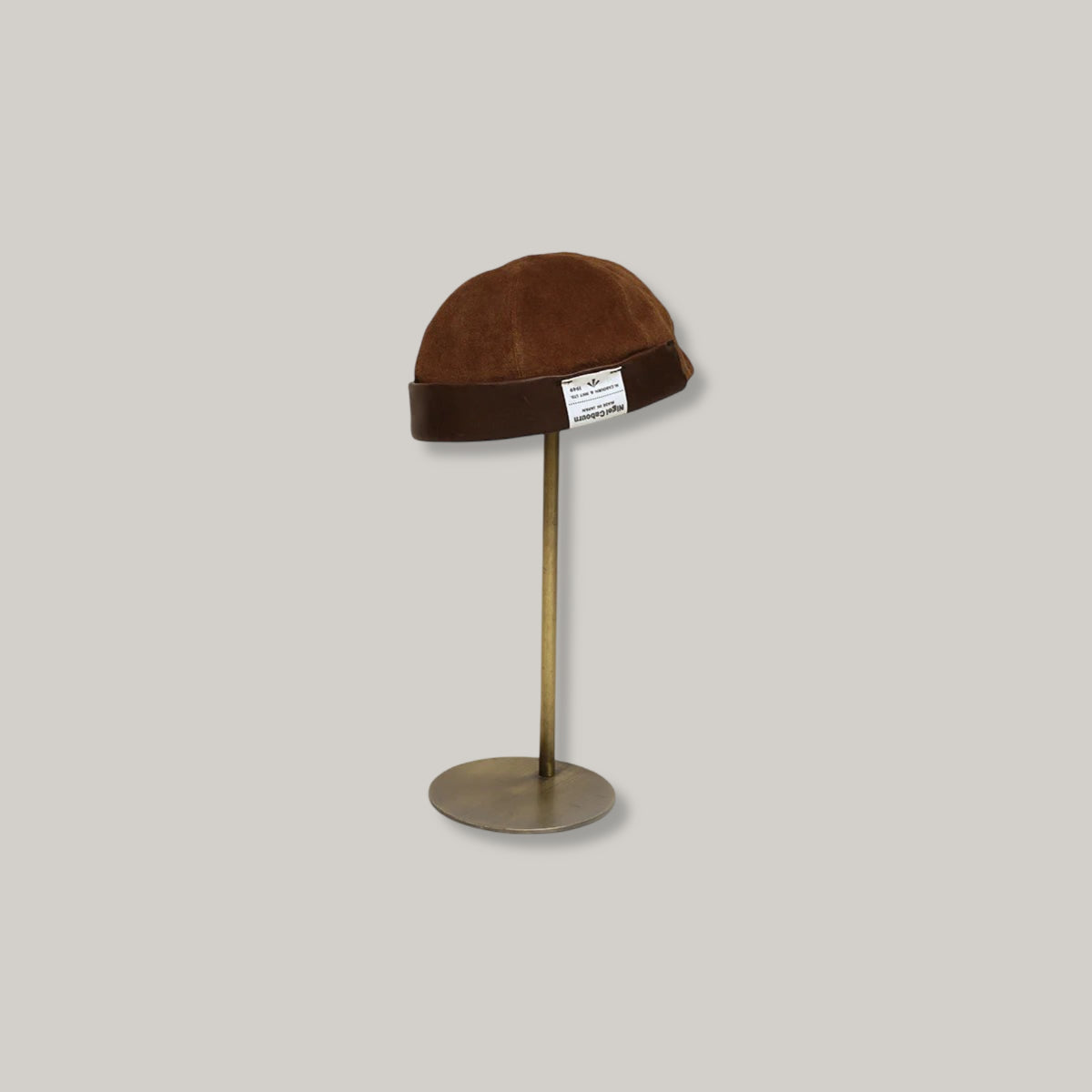 NIGEL CABOURN MAINLINE ROLL CAP SUEDE - BROWN