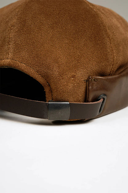 NIGEL CABOURN MAINLINE ROLL CAP SUEDE - BROWN