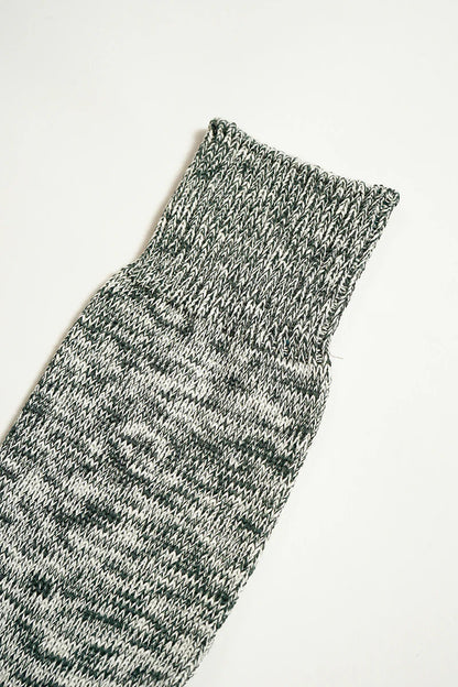 NIGEL CABOURN TWO TONE SOCKS -  DARK GREEN