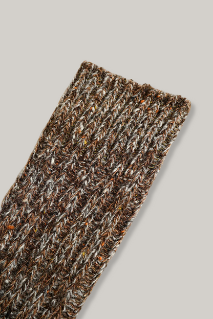 NIGEL CABOURN CAMOUFLAGE SOCKS - BROWN