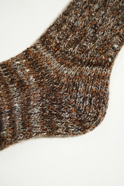 NIGEL CABOURN CAMOUFLAGE SOCKS - BROWN