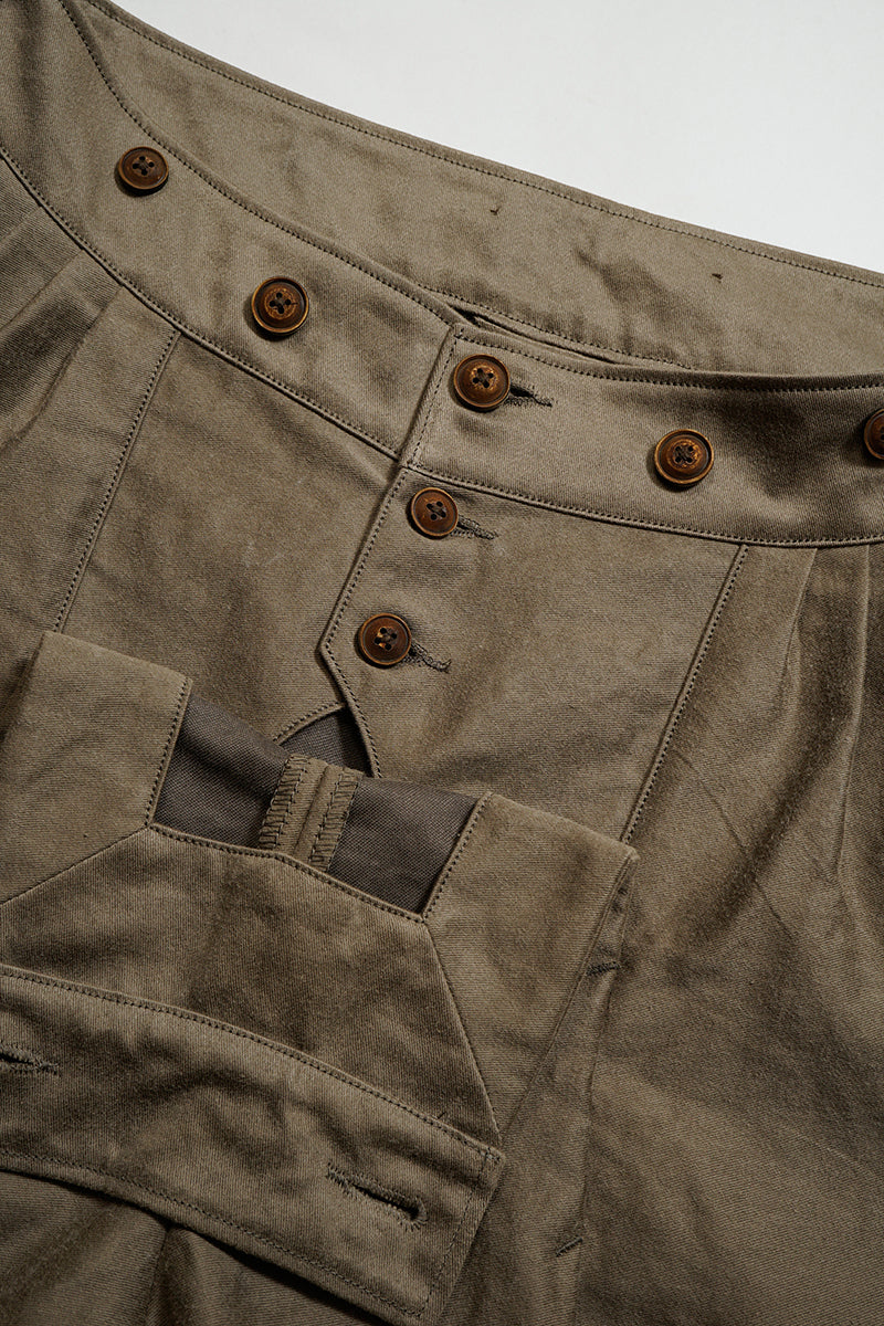 NIGEL CABOURN MAINLINE FISHERMAN PANT KURE KAKISHIBU - DARK BROWN