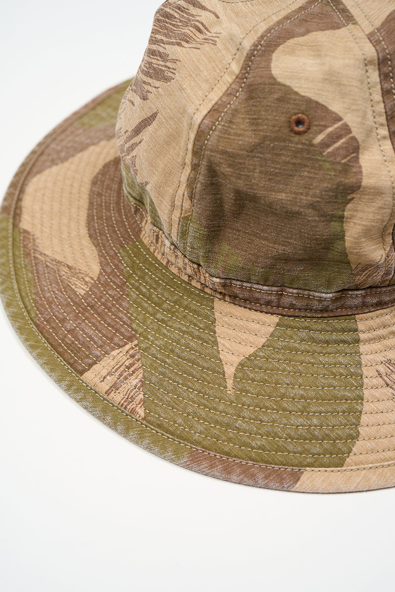 NIGEL CABOURN MAINLINE 40's HAT - FADE CAMO - KHAKI