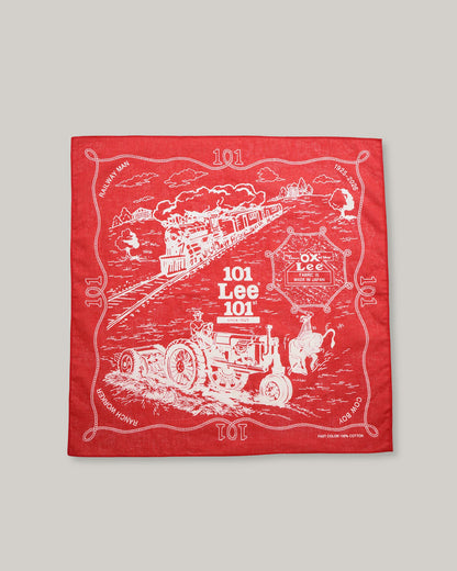 LEE x NIGEL CABOURN OX'ED SILVER -  101 BANDANA - RED