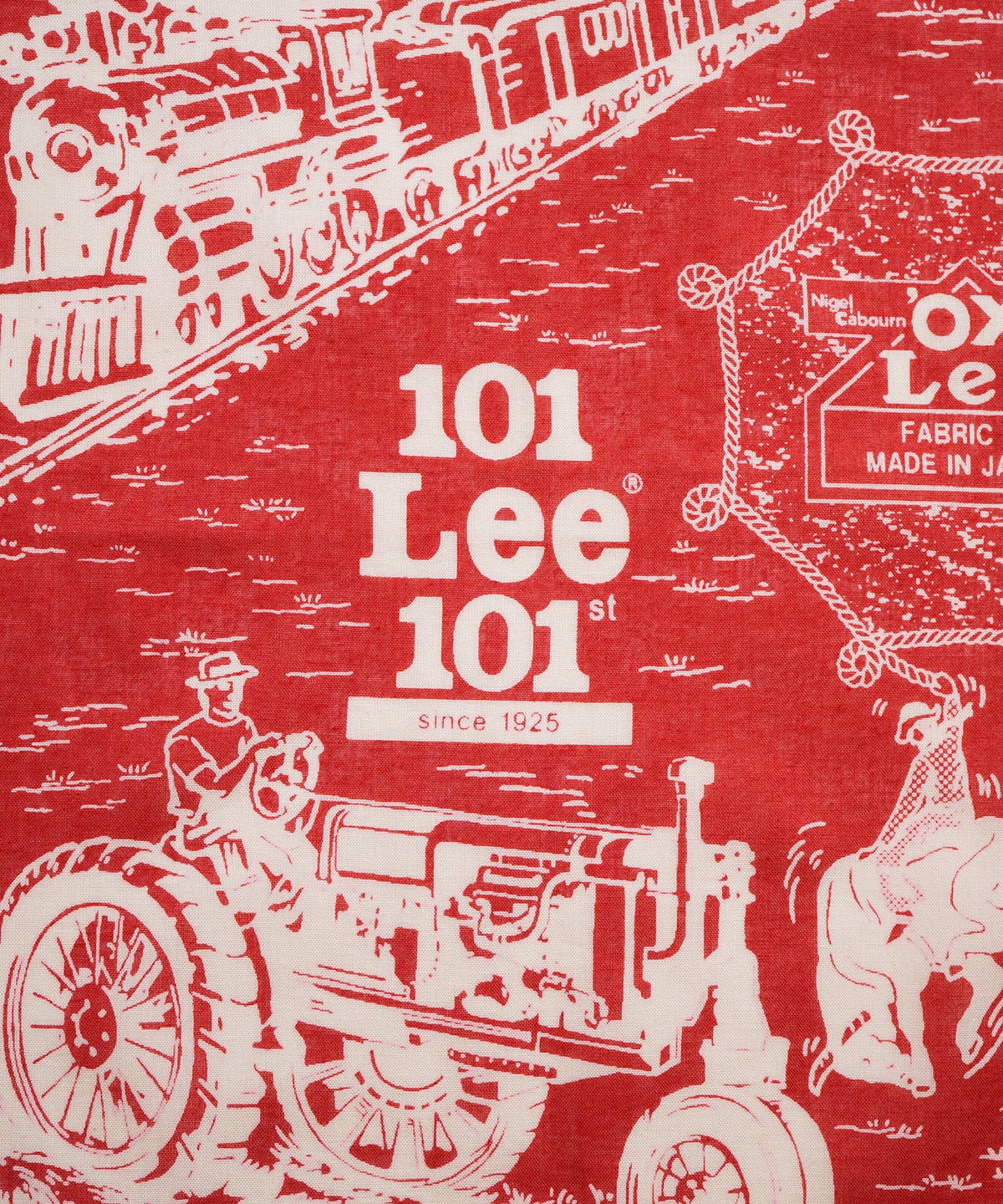 LEE x NIGEL CABOURN OX'ED SILVER -  101 BANDANA - RED