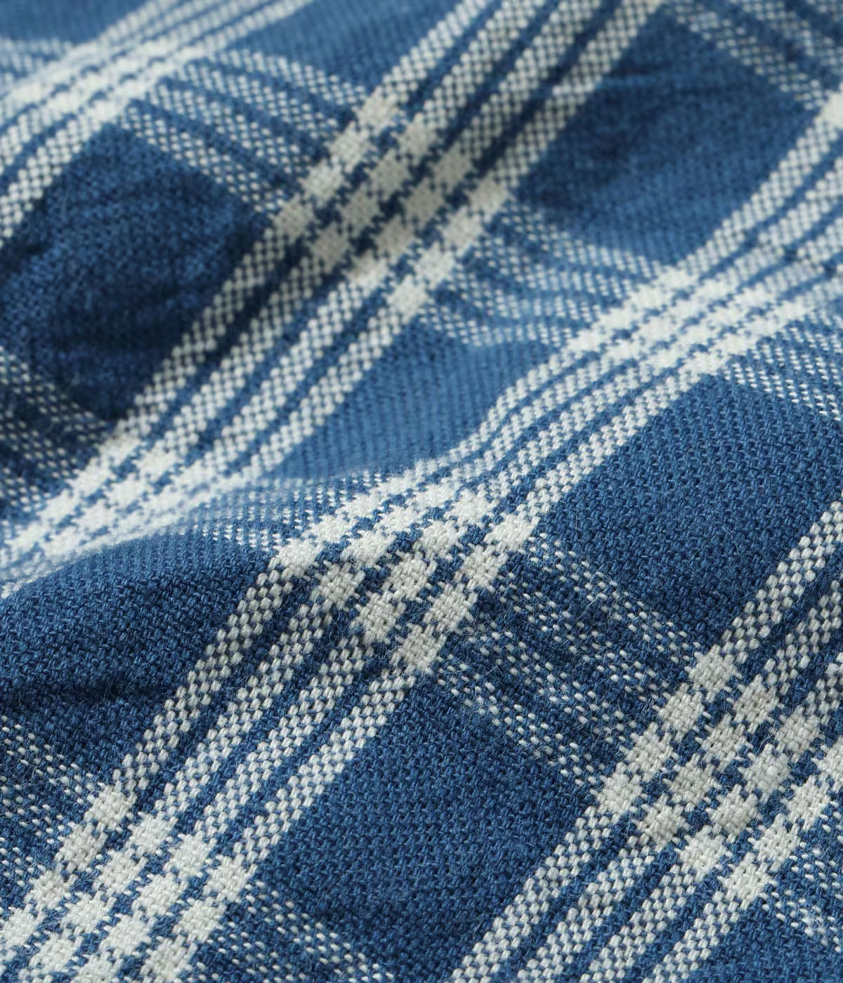 UNION SUPPLY PALAKA CHECK SHIRT BLOUSE - BLUE CHECK