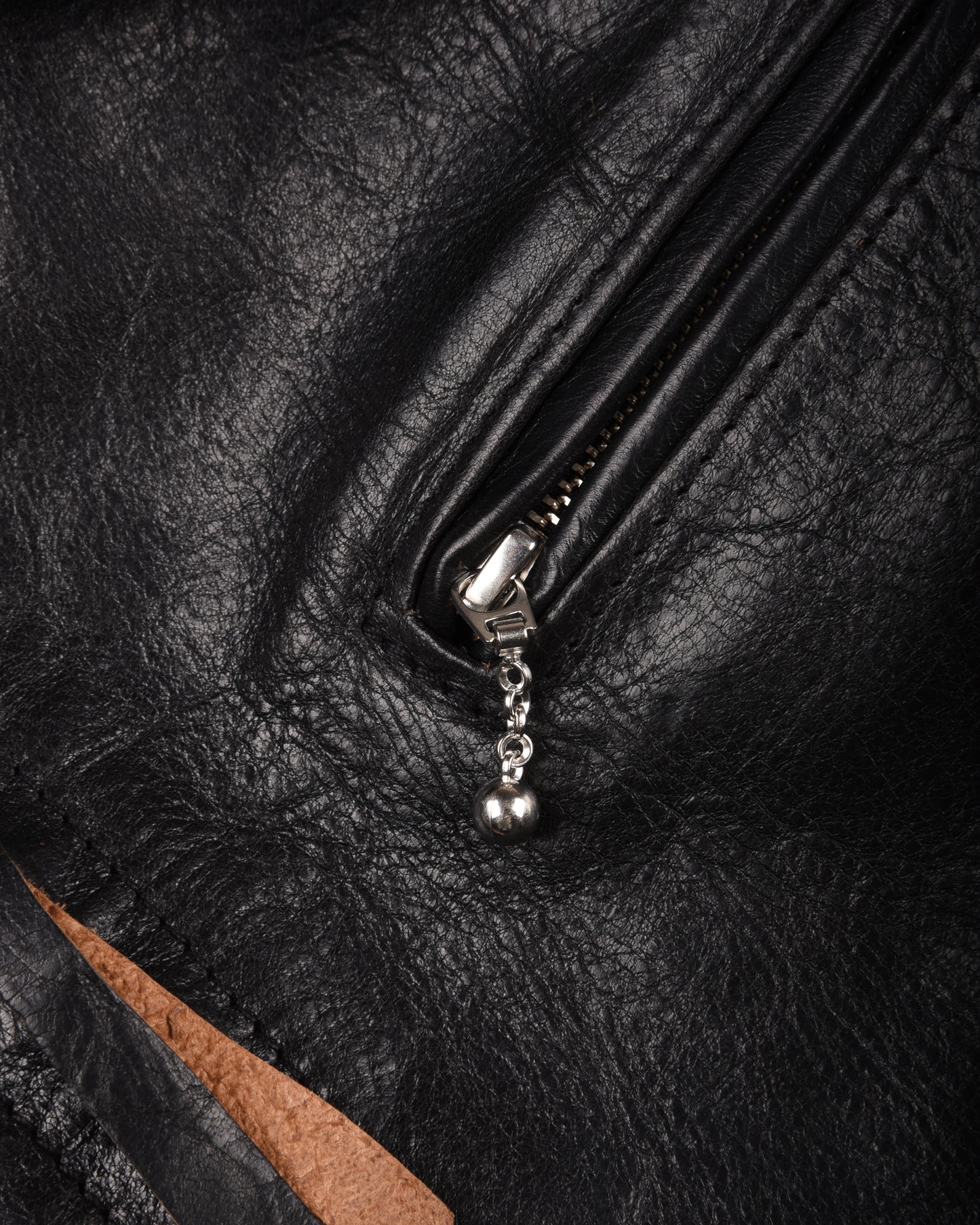 AERO LEATHER PREMIER 1930's HIGHWAYMAN - TUMBLED BLACK CXFQHH