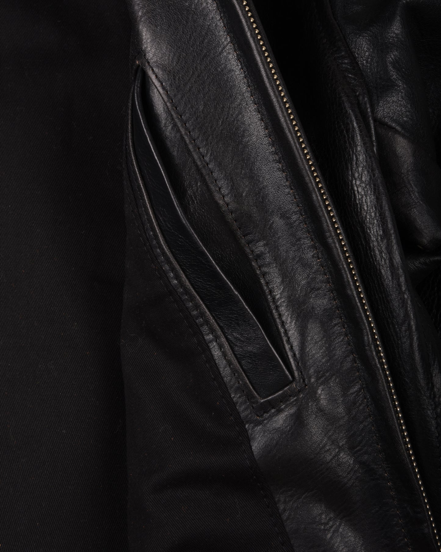 AERO LEATHER PREMIER 1930's HIGHWAYMAN - TUMBLED BLACK CXFQHH