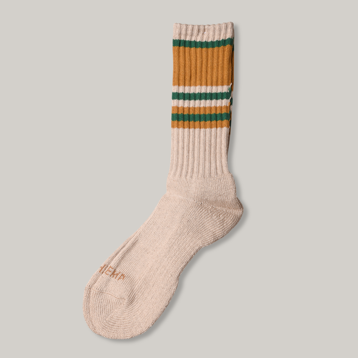 ANONYMOUS ISM GO HEMP RANDOM STRIPE PILE CREW - KHAKI