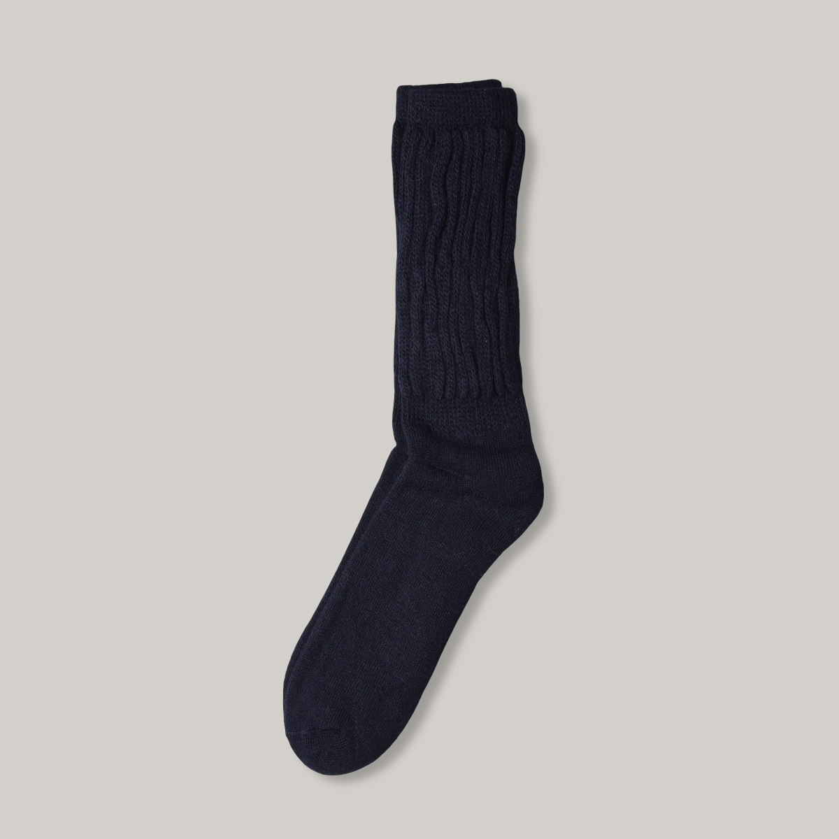 CHAMULA ALPACA LOOSE RIB SOX - NAVY