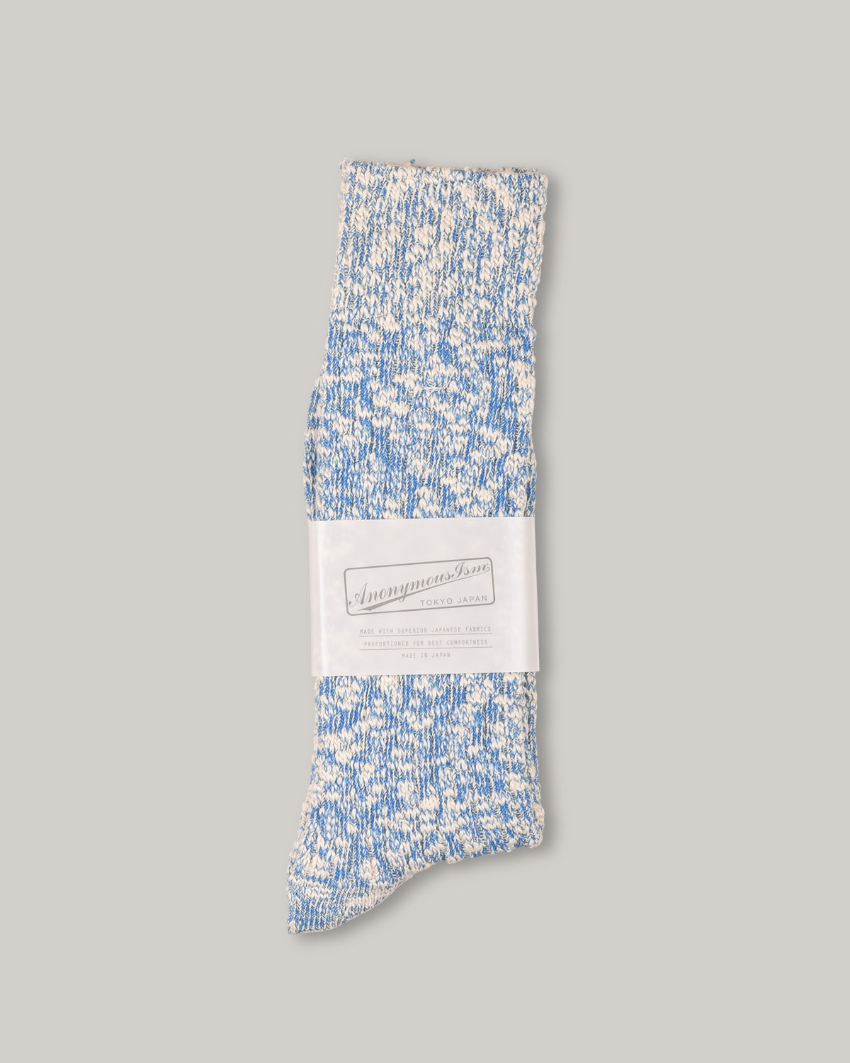 ANONYMOUS ISM LIGHT WEIGHT SLUB CREW - BLUE