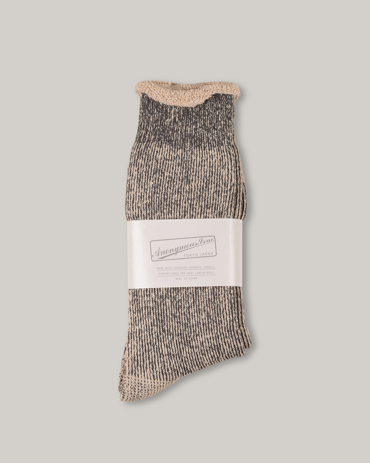 ANONYMOUS ISM GO HEMP THICK PILE CREW - BLACK