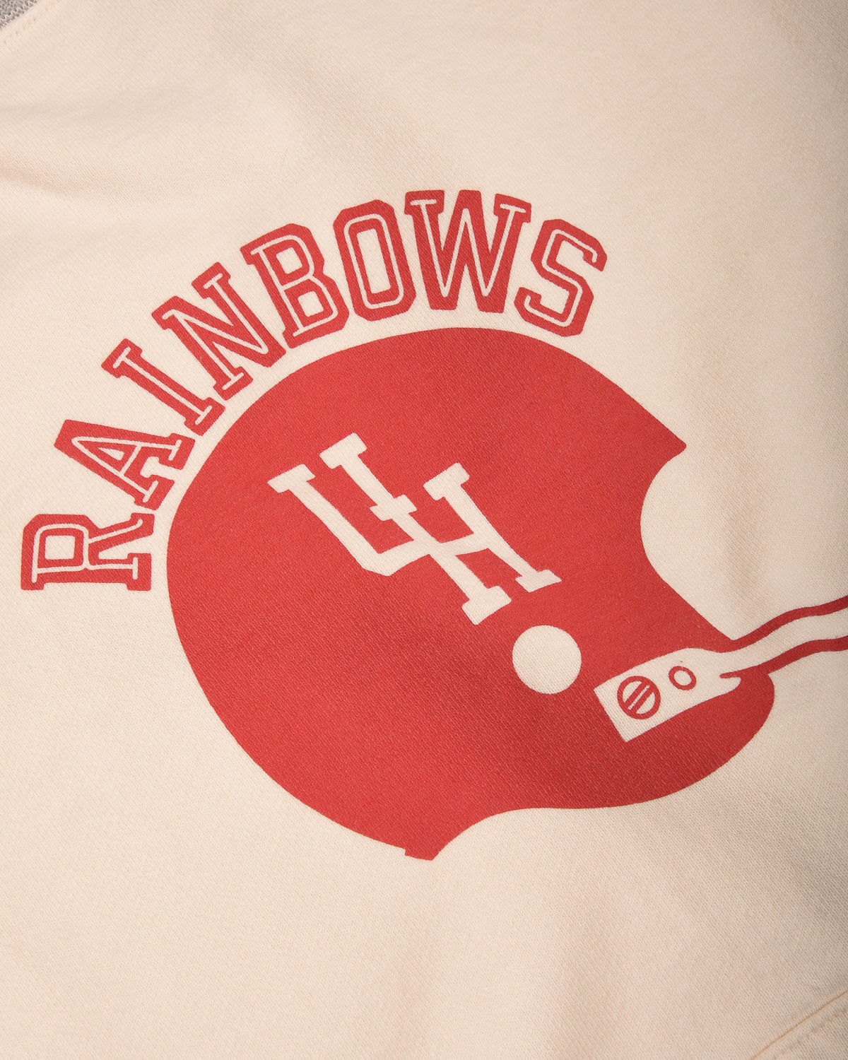 SUN SURF 'RAINBOWS' CREW NECK POCKET SWEATSHIRT - OFF WHITE