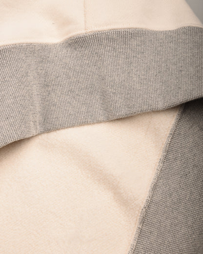 SUN SURF 'RAINBOWS' CREW NECK POCKET SWEATSHIRT - OFF WHITE