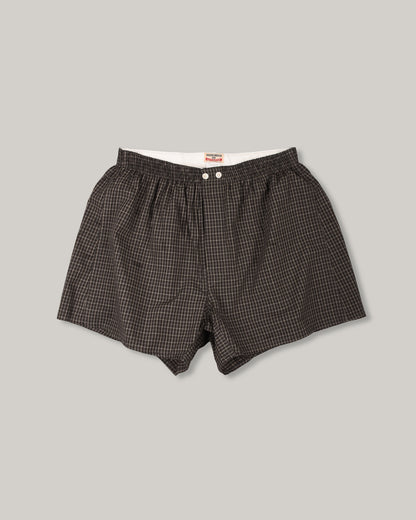ANONYMOUS ISM MICRO PLAID BOXER - CHARCOAL
