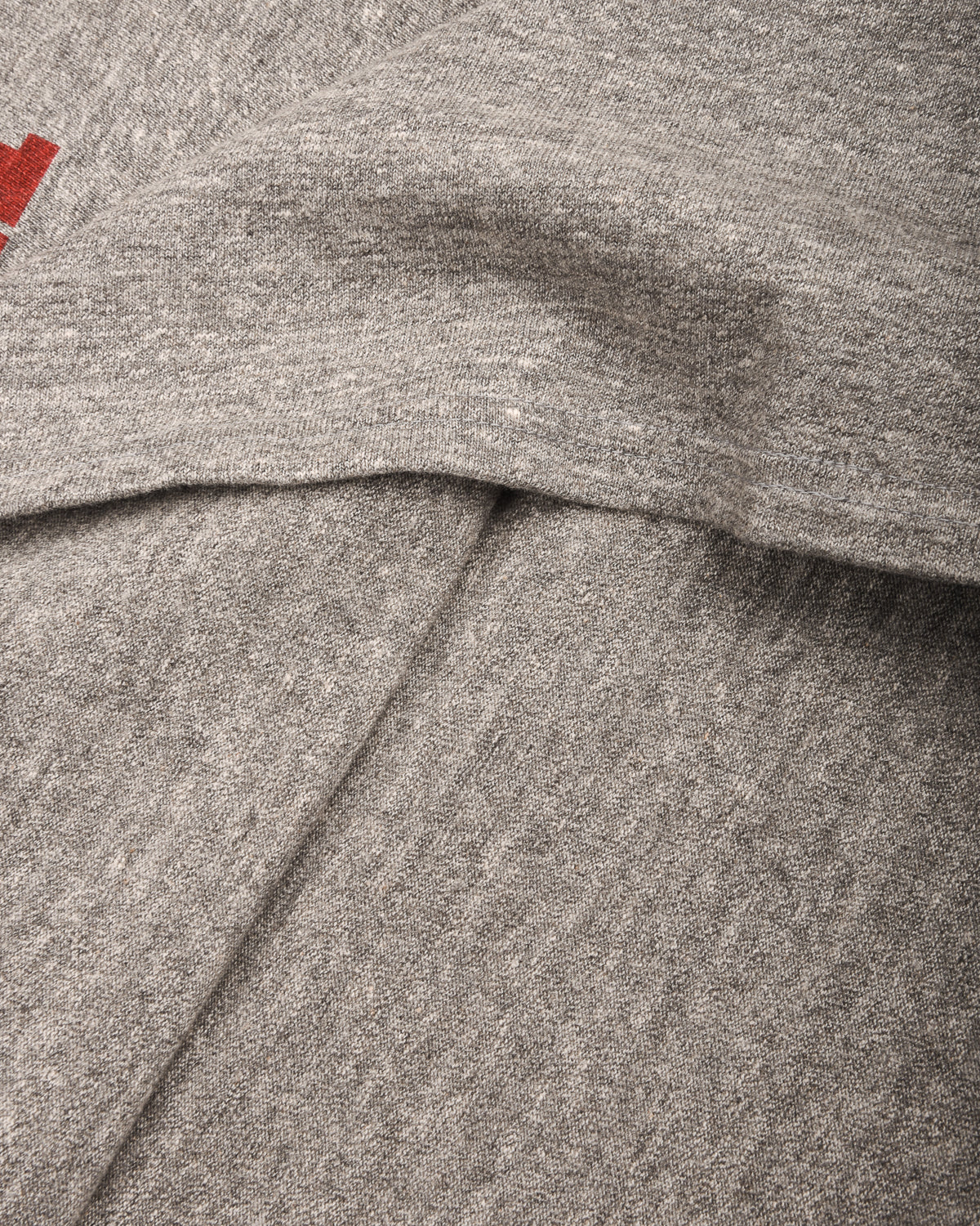 SUN SURF SLUB YARN FOOTBALL T-SHIRT - HEATHER GREY