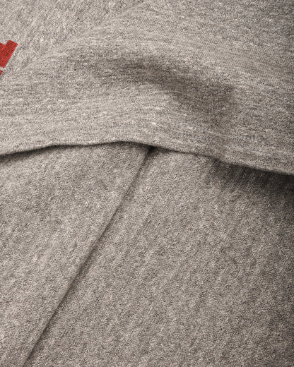 SUN SURF SLUB YARN FOOTBALL T-SHIRT - HEATHER GREY
