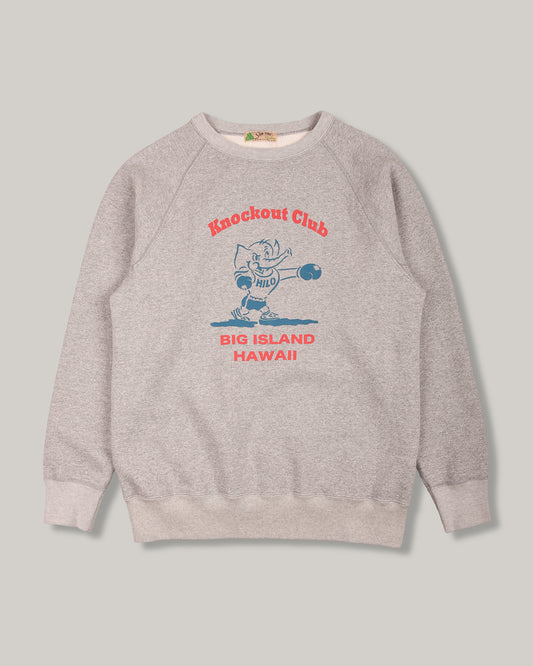 SUN SURF 'KNOCKOUT CLUB' SWEATSHIRT - HEATHER GREY
