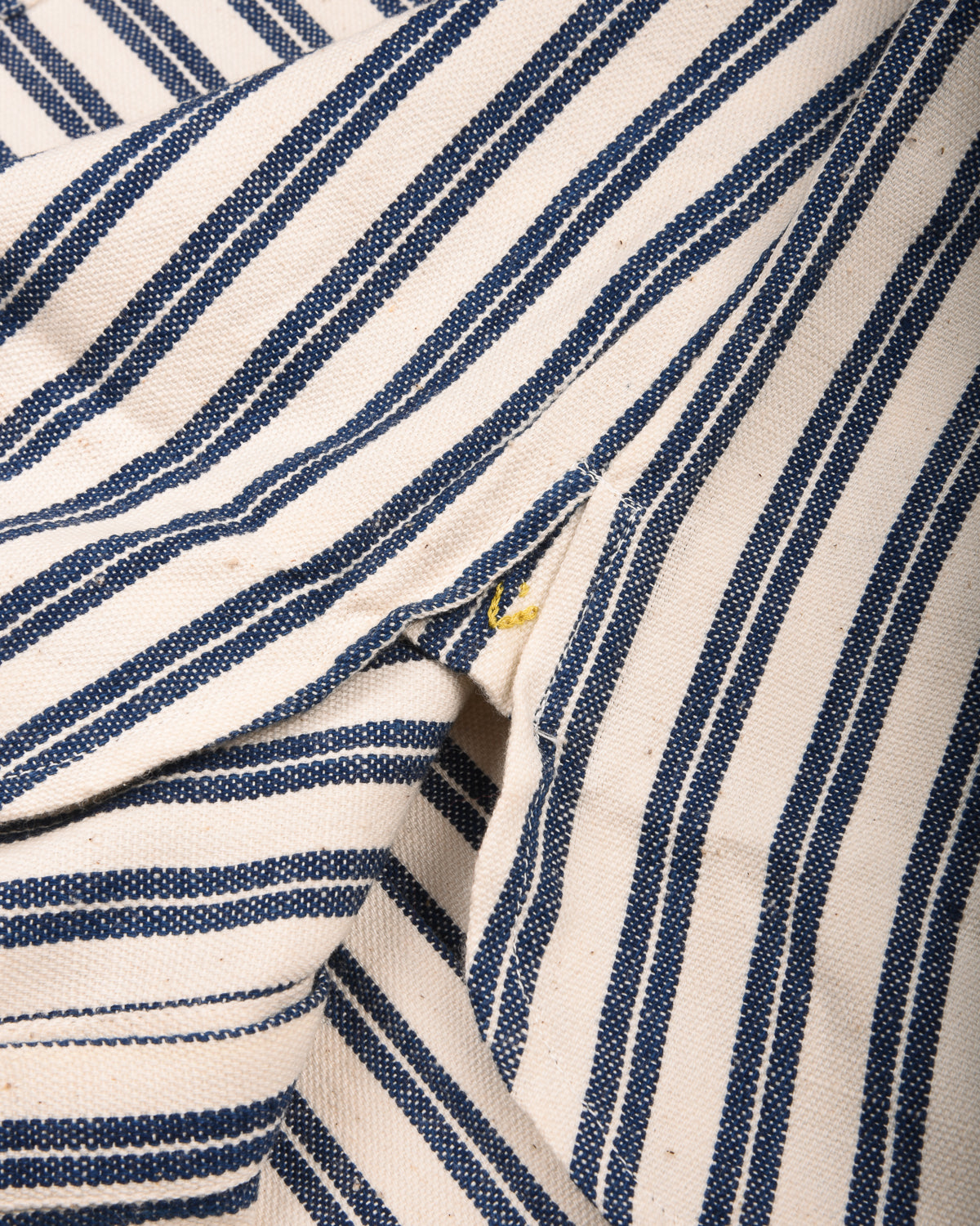 11.11 COTTON STRIPED LOVERS SHIRT - ECRU/ MEDIUM INDIGO
