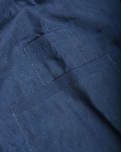 11.11 UNISEX SILK BLAZER JACKET -  MEDIUM INDIGO