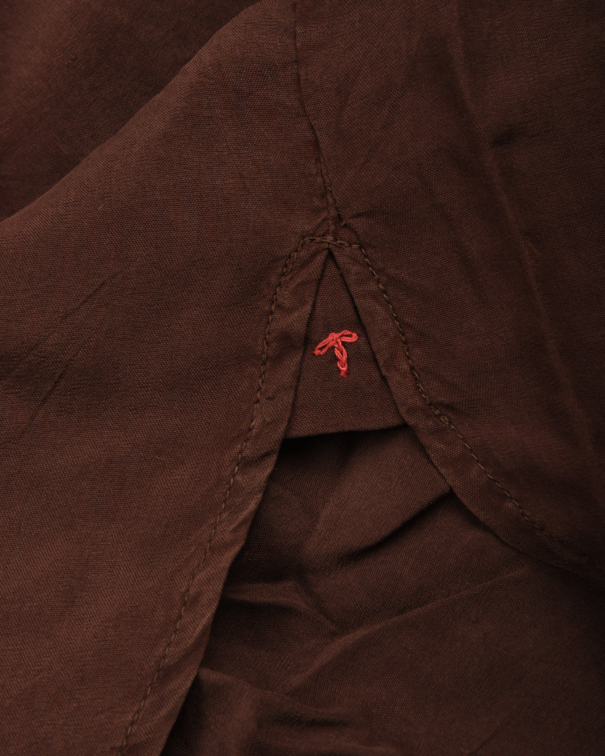 11.11 FINE SILK LOVERS SHIRT - BURNT UMBER