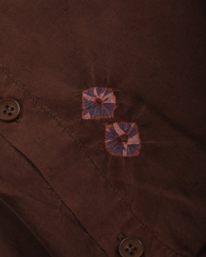 11.11 FINE SILK LOVERS SHIRT - BURNT UMBER