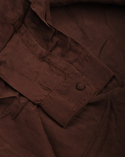 11.11 FINE SILK LOVERS SHIRT - BURNT UMBER