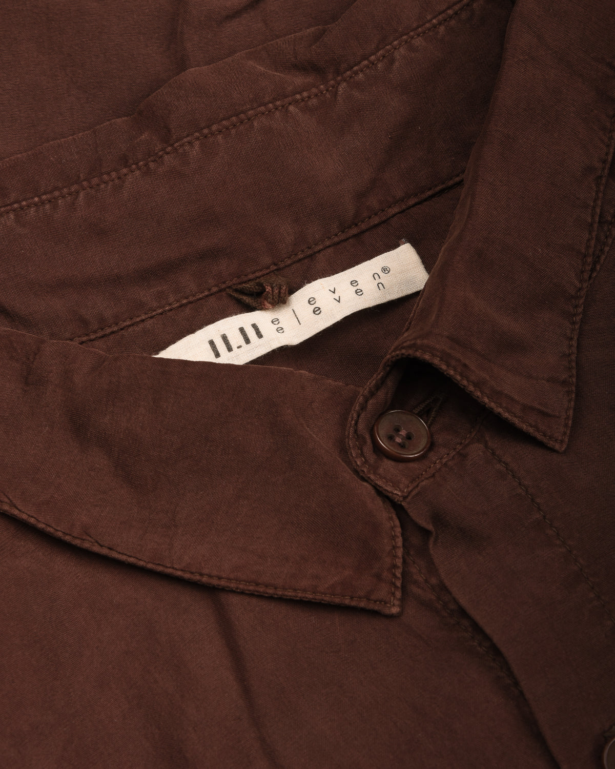 11.11 FINE SILK LOVERS SHIRT - BURNT UMBER